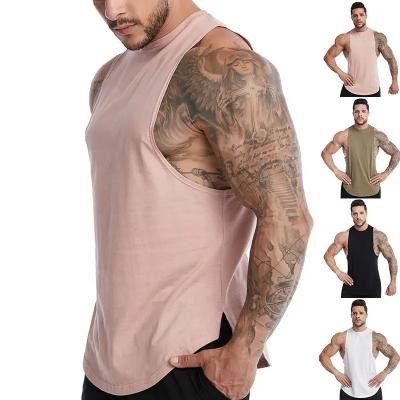 China Wholesale QUICK DRY cotton men's sportswear sleeveless custom fitness vest custom men's piece running sports vest vest for sale