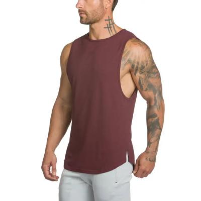 China QUICK DRY Custom Sleeveless Sportswear Plus Size Workout Fitness Solid Gym Tank Top Man Sport Vest for sale