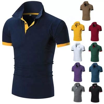 China Wholesale High Quality Men's Plain Anti-pilling Plain Polo Shirt Golf Shirt Custom Logo Men's Polo Shirt for sale