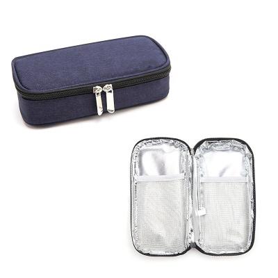 China Waterproof Custom Insulin Medication Travel Style Zipper Storage Cooler Bag Insulation Accessory Liner For Glucose Diabetic Organize Bag for sale