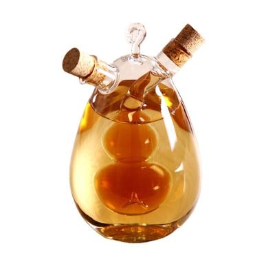 China Wholesale viable large capacity heat resistant thickened glass bottle family use kettle two in one oil jar glass oil bottle for sale