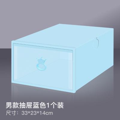 China New Chinese Style Logo Box Shoes Sneaker Display Acrylic Clear Drop Front Shoebox Plastic Shoe Box Shoe Case Container Custom Storage Case for sale