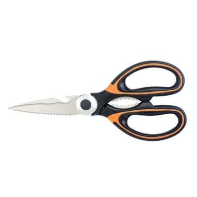 China High quality family stainless steel universal kitchen scissors easy to use with custom logo for sale