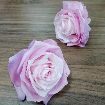 China Beautiful Style Peony Camellia Flower DIY Artificial Flower Head Silk Rose Decorative Head for sale