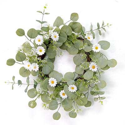 China Beautiful Style Plant Style Wildflower Braid Kitchen Wholesale Window Shopping Shopping Mall Wedding Sunshine Small Artificial Daisy Garland for sale