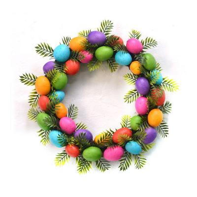 China Handmade & Custom Handmade & custom natural rattan twigs ornament garlands made colors of egg tinsel for sale