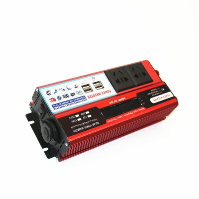 China AC 12V 110V 2000W Metal Shell Best Selling Car Power Inverter DC Modified Sine Wave Portable Car Inverter With LCD Display for sale