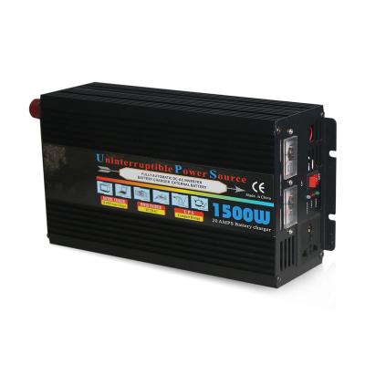 China Car /Home Appliance 12/24V to 110/220V 1500W with UPS Charging and Conversion Function Inverter for sale