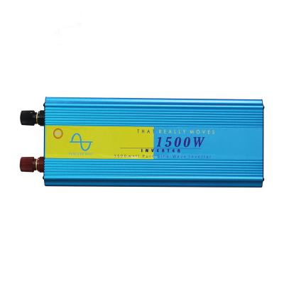 China Car /Home Appliances Hot Goods 1500Watt 12V 24V Pure Sine Wave DC 110V 220V AC Inverters for sale