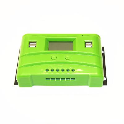 China Solar System Controller 40A Colorful Design Charge Controller PWM Solar Controller with LCD Display and 4 USB for sale