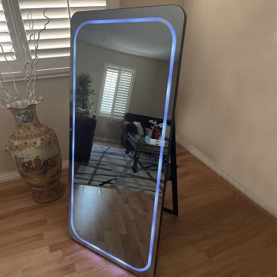 China New caliber photobooth selfie mirror photo booth shell magic magic led frame touch screen with flight case camera for events for sale