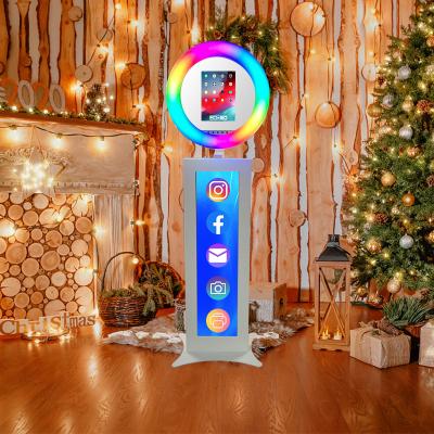 China Auto Portable LCD/All-in-1/Split Screen 3d Touch Screen Photo Booth iPad Photo Booth/Beautiful Handheld LED Light For Sale for sale