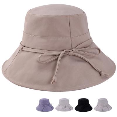 China Custom Logo Bucket Hats Sun Protection Sun Protection Fisherman Hats Shade Hats Wide Brim For Women And Men for sale