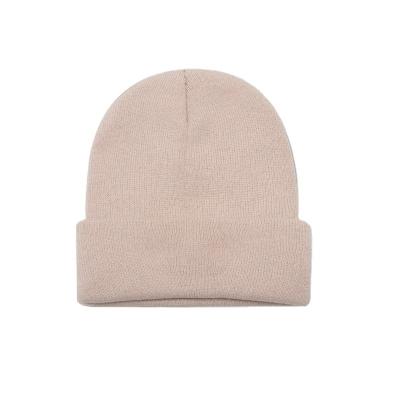 China COMMON made custom 100% cotton winter knitted beanie hats fall and winter wool big head cap warm and cold hat for sale