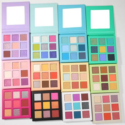 China OCHAIN ​​Cardboard Professional Makeup Private Label Waterproof Eyeshadow No Shimmer Custom Matte Brand Color Eyeshadow Palette for sale