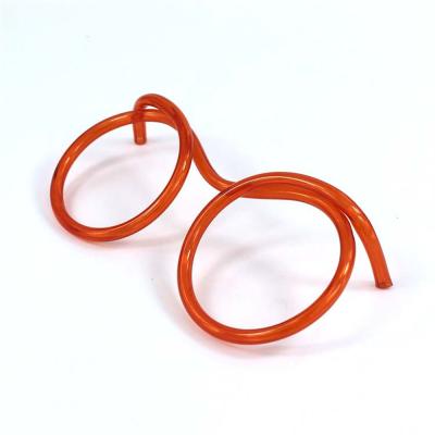 China Lotuz Disposable Silly Straws], Flexible Novelty Soft Drink Glasses, Fun Party Drinking Straw Eye Glasses for sale