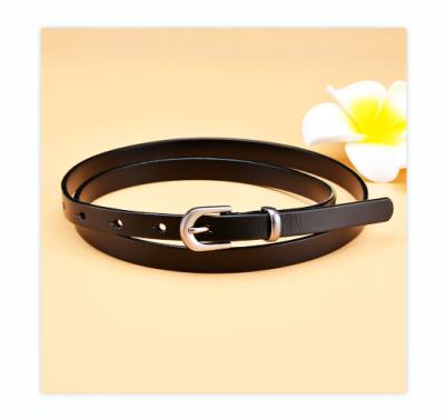 China high quality Top-grain leather ladies belt casual soft vintage genuine leather Pin Buckle Belt pure tops for sale