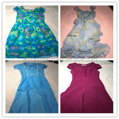 China Fashion and Popular Hot Selling Used Dubai Premium Fabrics Used Clothing Girl Dress for sale