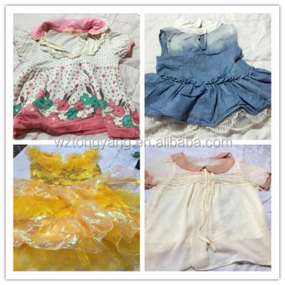 China Fashion and hot selling popular clothing UK baby summer dress second hand clothes for sale