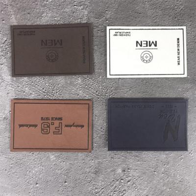 China Sustainable Wholesale High Quality Custom Laser Cut Embossed PU Leather Patch for sale