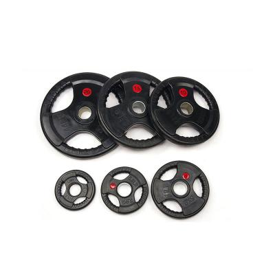 China Commercial Wholesale Weight Grip Plate Barbell Dish Rubber Coated Equipment Gym Use Dish for sale