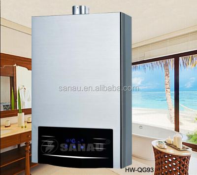 China New Design 6~20L Stainless Steel Gas Geyser for sale