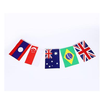 China Small Country String Strong Custom National Bunting Flag Stability Color Marine Signal Flag For Guidance for sale