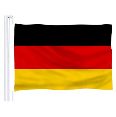 China 110g polyester per punch german national flag size is 3x5FT for sale