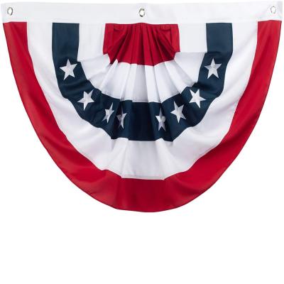 China Advertising USA American Flag Fan Bumping Flag U.S. Flag Decor Outdoor Half Porch Fan America Bumping Flag for sale