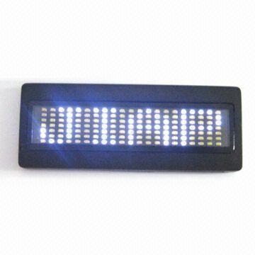 China 2015 Programable fashion innovative mini led display badge for sale