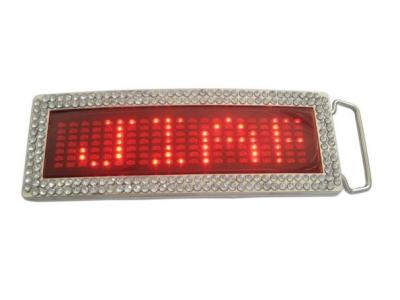 China Programmable LED message belt buckle in five colors for sale