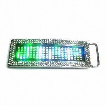 China Top quality Scrolling LED message belt buckle for sale