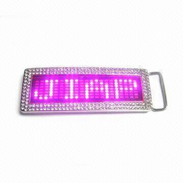 China Promotional Led display belt buckle panel for party for sale