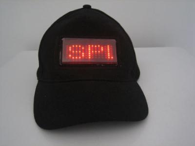 China Flashing scrolling Led cap display panel for sale