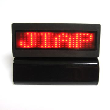 China Rechargable LED message Badge 7 for sale