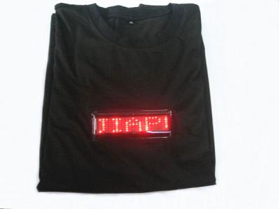 China 2019hot selling custom light up unisex led T-shirt  message rolling display flashing led tshirt setup by the coustomer for sale