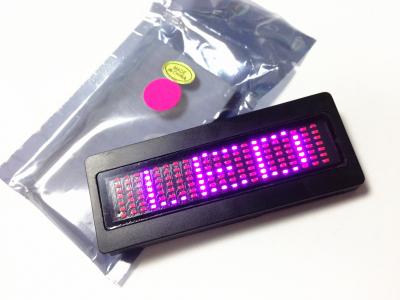 China Programmalbe scorlling LED message name badge in Pink LED tagz for sale