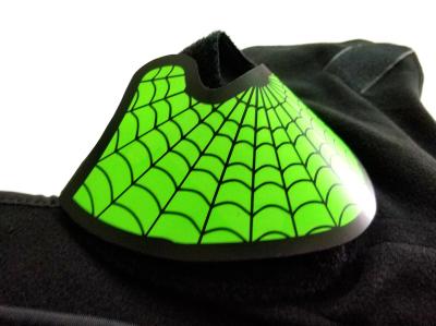 China Role play custom green spider-man  EL mask hot sale popular music party  glow in the dark light sound activated led mask for sale