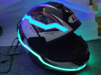 China 2019 new design custom  hot sale popular glow in the dark LED light up motorcycle helmet tape super cool look for motor for sale