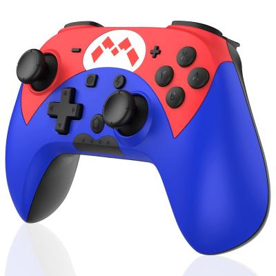 China TURBO BUTTON blue and red switch wireless gamepad controller with Turbo motion vibration function for sale