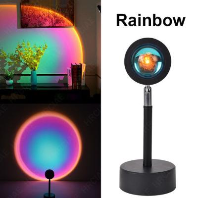 China Modern Dropshipping Led Rainbow Sunset Light Projection Lamp 360 Smart App Control Colors for sale