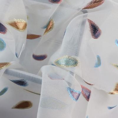 China 2020 Wrinkle Resistant METALLIC HIGH END JACQUARD COLORFUL CHIFFON FABRIC FOR DRESS for sale