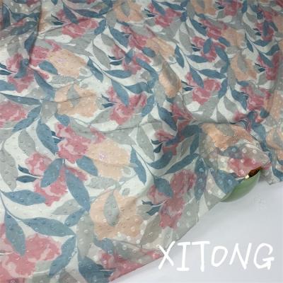 China 2021 Polyester Textile Fabric Pure Printed CHIFFON DESIGN 2021 WHOLESALE CUSTOM PRINT FLORAL PRINT FABRIC NEW FOR CLOTHING for sale