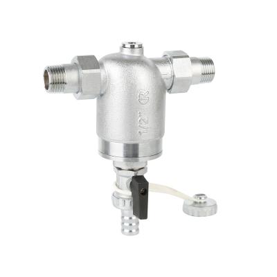 China Whetstone Factory Supply Direct Millimeter Connection Chrome Plate Filter Valve For Sanitary Systems for sale