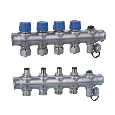 China New Design 2021 Traditional Quality Assurance Panel Radiant Heating Supplies Stainless Steel Manifold for sale