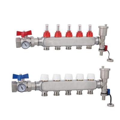 China Traditional stainless steel manifolds with flowmeter for sale