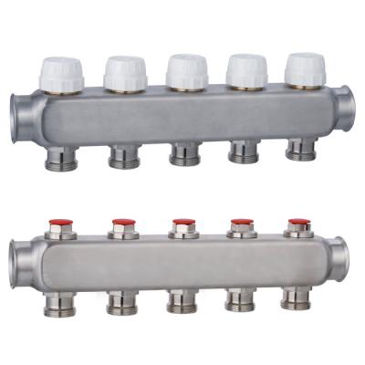 China Italy Traditional Market Hot Sale In Stock Stainless Steel Manifolds For Radiant Floor Heating for sale