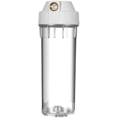 China Hotel Wholesale One Stage Or RO Water Purifier Parts Type E Water Filter Housing Transparent Filter Bottle for sale