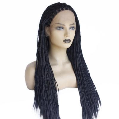 China Girls Braiding Hair Braiding Hair Cornrows Braided Lace Up Synthetic Wig Hair For Black Women for sale