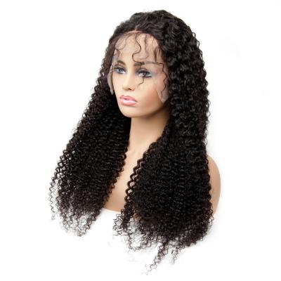 China Full Lace Swiss Curly Full Hair Wigs 150% HD Lace Front Wigs Deep Curly Black Hair for sale